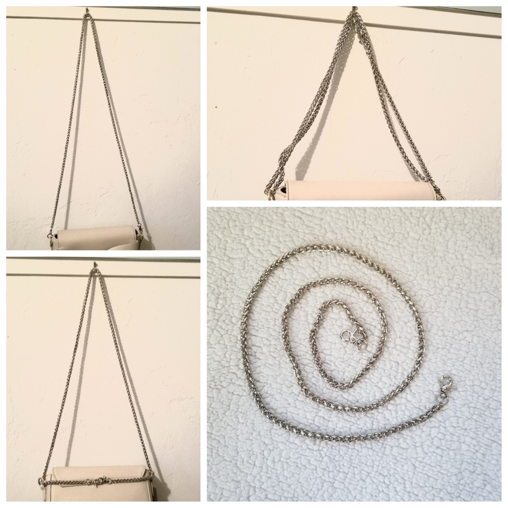 Shoulder strap for handbags (silver)